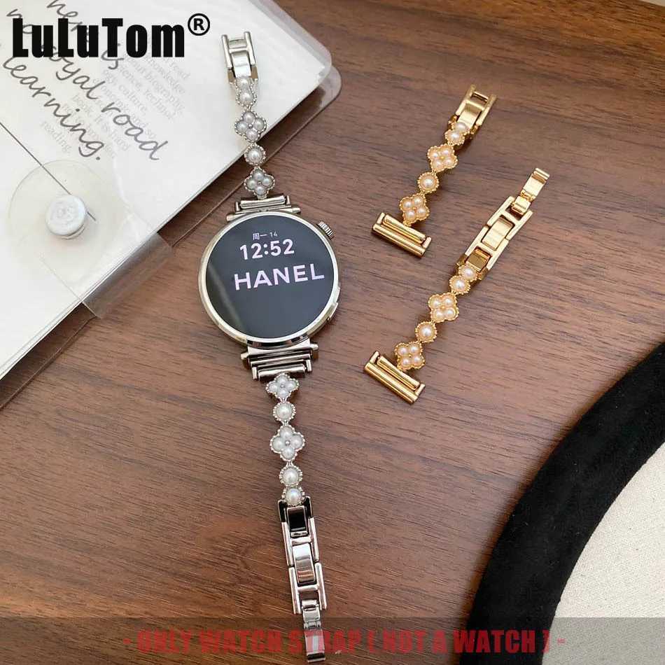 Fourleaf pearl Watch Band for Galaxy Watch 8 tra 2 7 6 5 4 GT 5 4 3 Pro 4641mm Wen Strap 182022mm Y251031