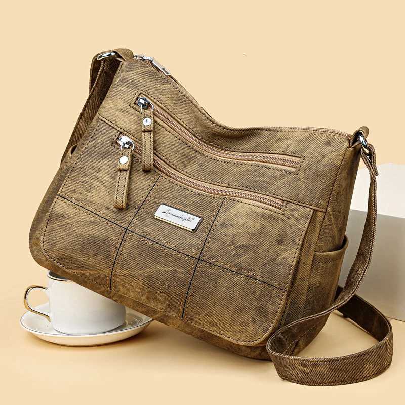 Fashion Womens Canvas Crossbody Bag Luxury Designer Tote Shoulder Bags for Ladie Old Money Messenger Handbags W251031