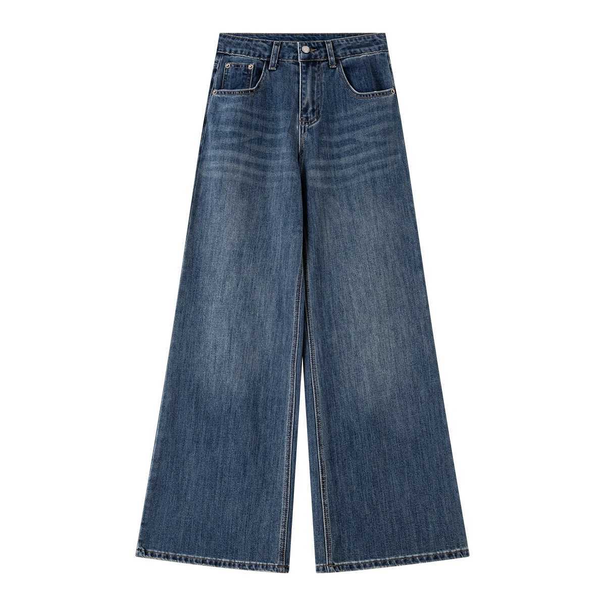 VIMLY Jeans Baggy Pants Women 2025 Autumn New Vintage Clothing Low Rise Female Jeans Casual Button Pockets Woman Trousers 30282 J251031