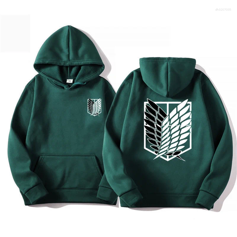 Men's Hoodies Hoodie Anime Men And Women Streetwear Pullover Harajuku Shingeki No Kyojin Sweatshirt