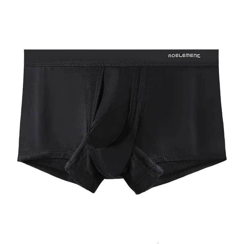 Mens Boxer Shorts Modal Underwear Man Solid Panties Breathable Bullet Separation JJ Penis Pouch Underpants Cueca Plus Size L5XLT251031