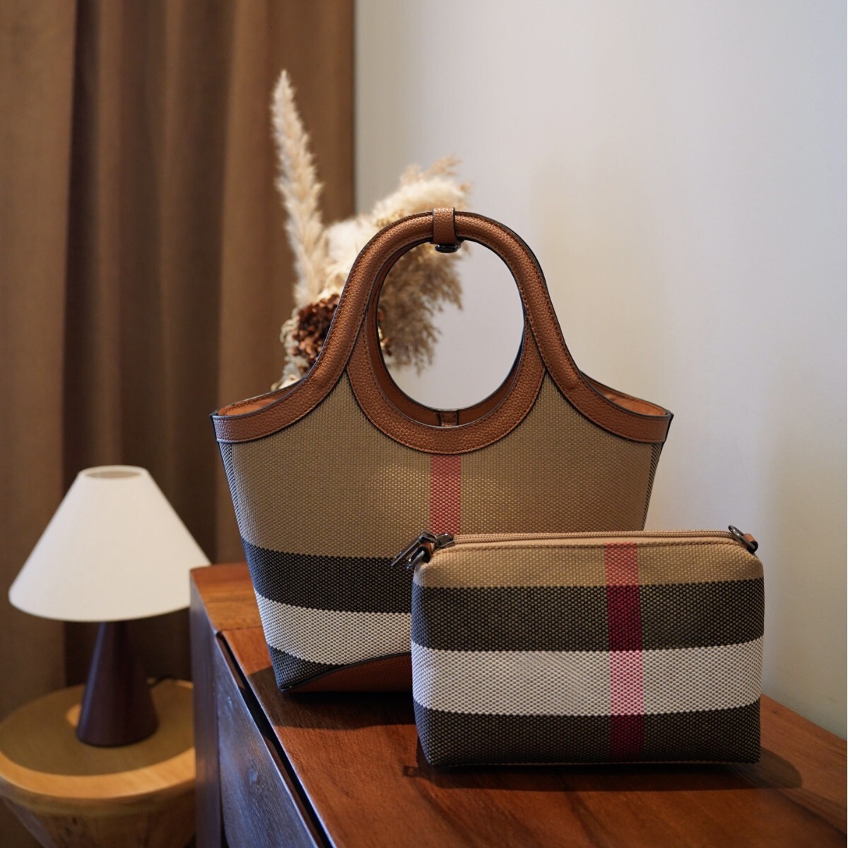 Canvas Luxury Bag Fashion Designer Bag Vegetable Blue Bag New Genuine Leather Crossbody Bag For Women Mother's Day Gift High-end Mother And Child