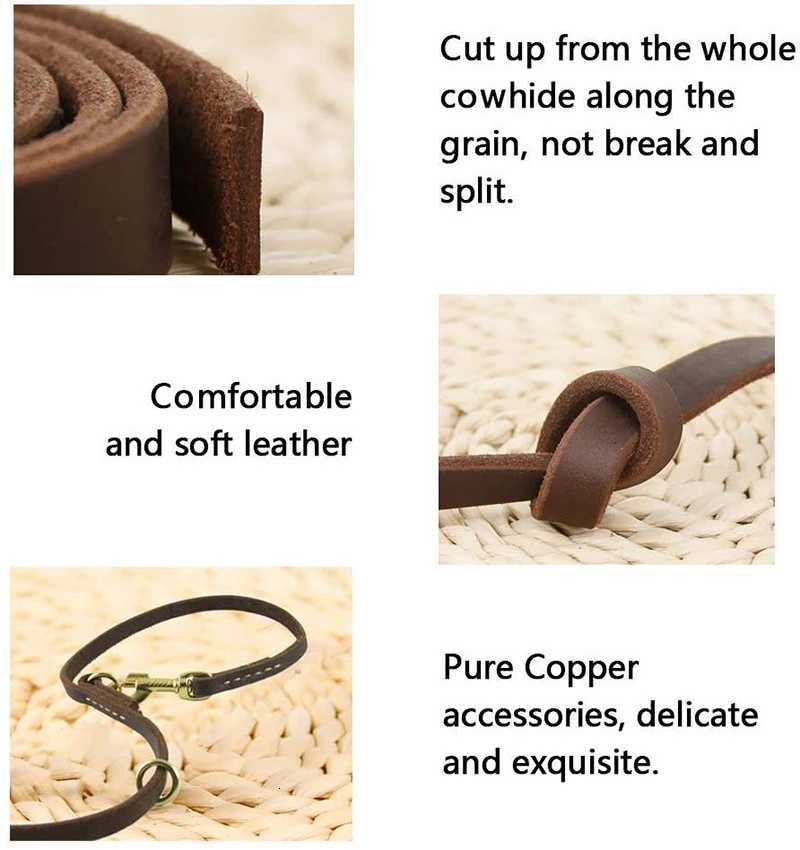 Benepaw Multifunctional Genuine Leather Dog Leash Hands Free Short Medium Long Training Pet Leash For Small Medium Large Dogs C251031