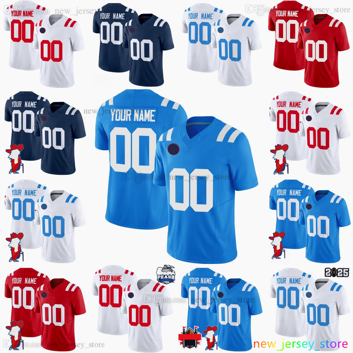 2025 Custom S-6XL 6 Trinidad Chambliss College Football Jersey 2 Jaxson Dart 5 Kewan Lacy Harrison Wallace III 13 Austin Simmons 22 Logan Diggs Stitched Jerseys