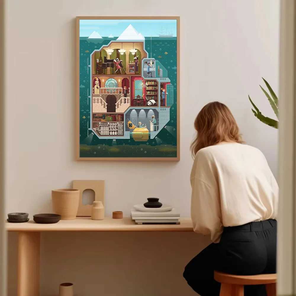 Mystical Forest Fox Canvas Wall Art Nature Wildlife Landscape Painting Home Decor Gift Modern Decor C251031