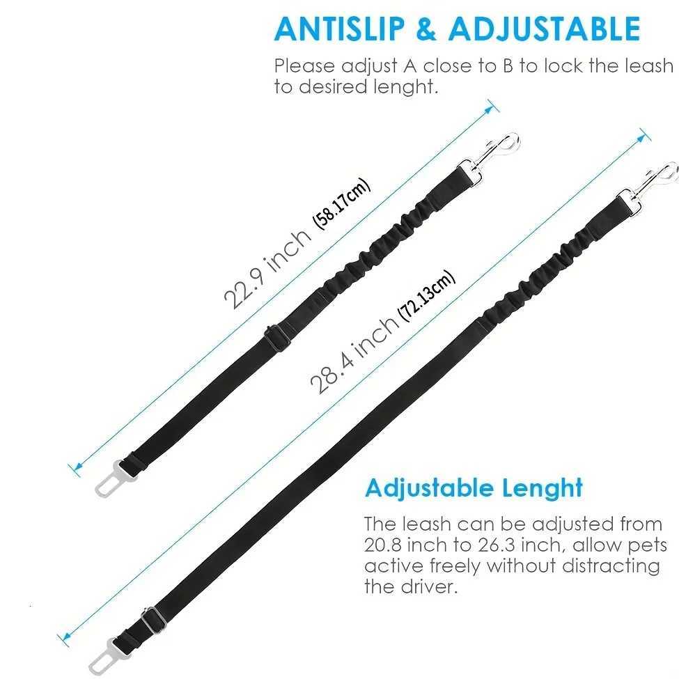 Car Seat Belt Pet Adjustable Cat Dog Car Seat Vehicle Dog Harness Lead Clip Safety Lever Traction Dog Collars Dog Accessoires C251031