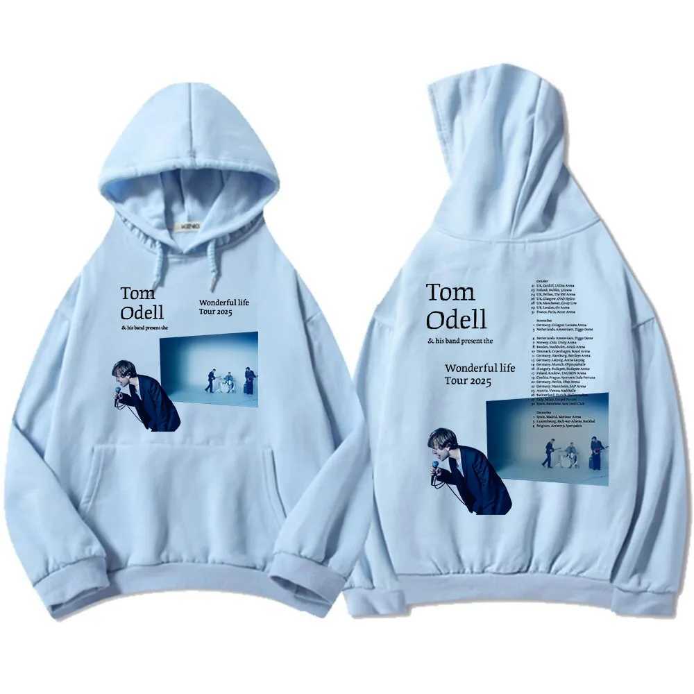 Tom Odell His Band Present The Wonderful Life Tour 2025 Hoodies Fleece Warm Male Hooded Sweatshirt Casual Loose Men Pullovers J251031