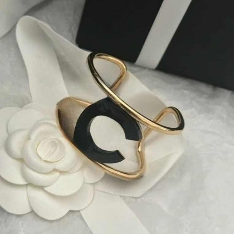 Classic Bangles Bracelet Chain Women 18K Gold Plated Crystal Rhinestone Wristband Couple Gifts Jewerlry Accessories