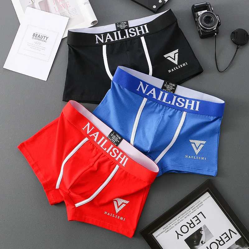 3Pcs Male Panties Cotton Mens Underwear Boxers Breathable Man Boxer Printed Underpants Comfortable Shorts Men Underwear M3XLT251031
