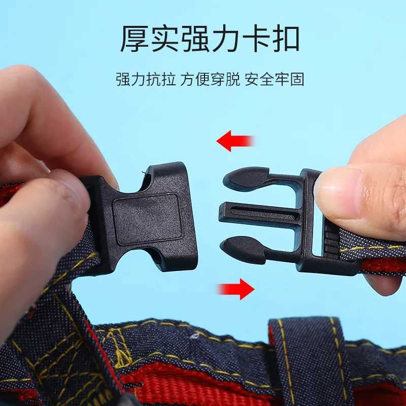 Pet Leash Denim Chest Strap Dog Leash Collar Set Dog Chain Pet Supplies C251031