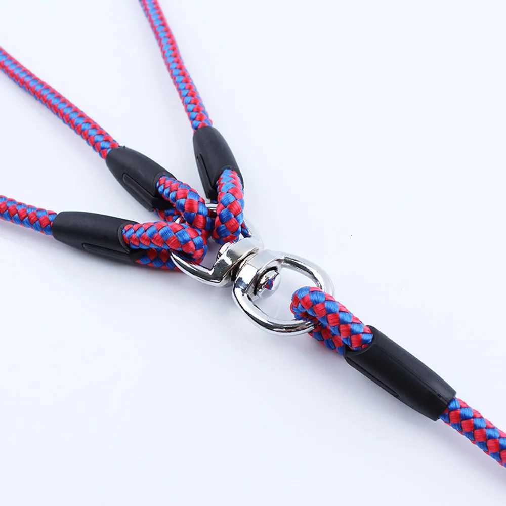 3 Way Dog Coupler Leash No Tangle Splitter Triple Dog Leash for Walking Running Three Small Dogs Cats Puppy 3 in 1 Traction Rope C251031