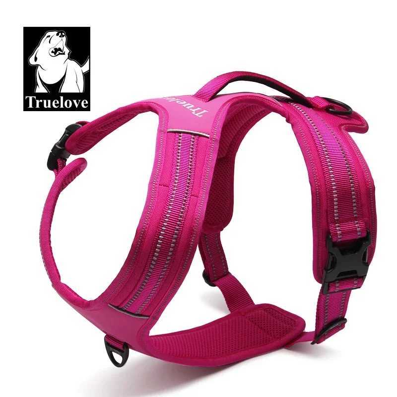 Truelove Sport Nylon Reflective No Pull Dog Harness Outdoor Adventure Pet Vest with Handle xs to xl 5 colors in stock factory C251031