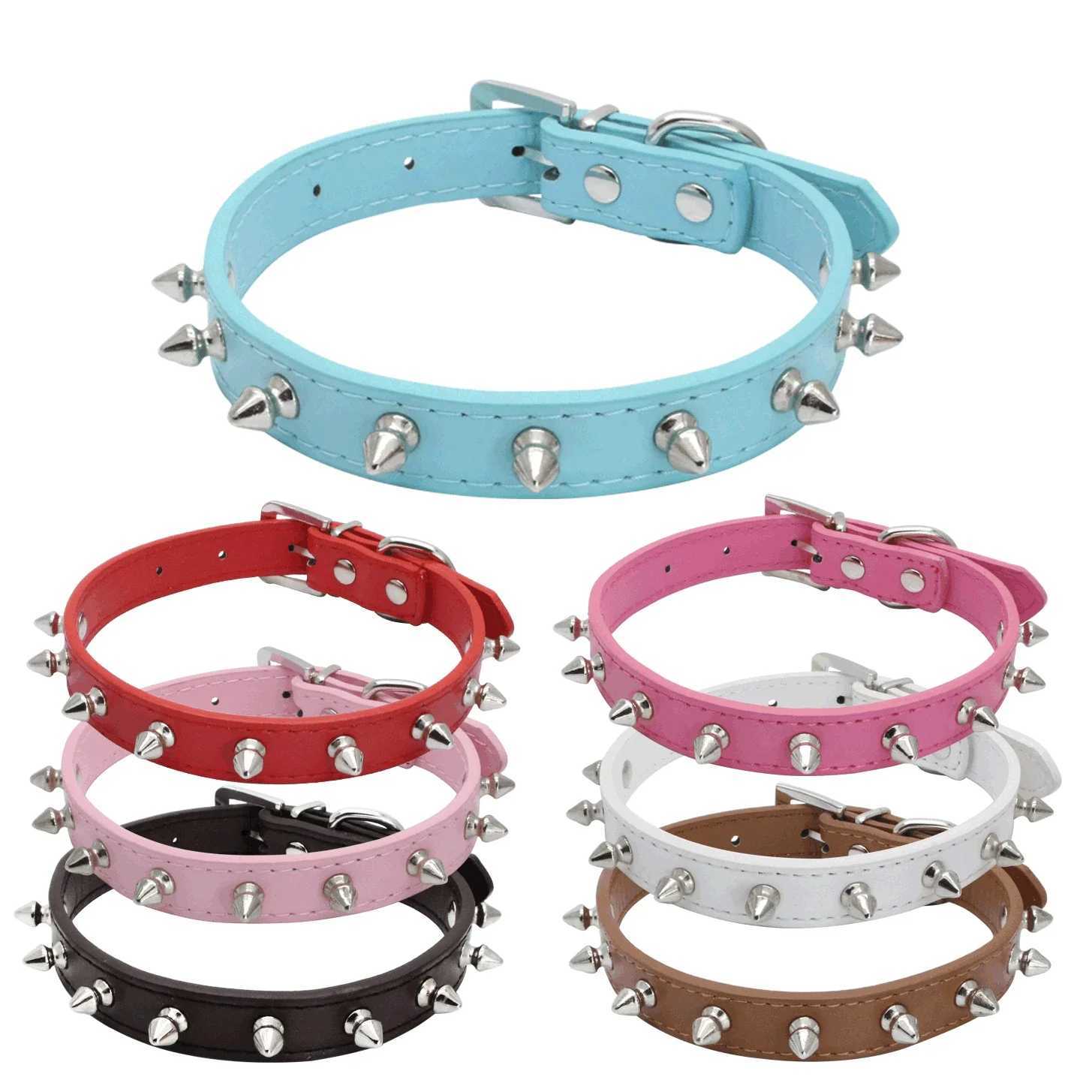 Rivet Dog Collar Super Cool Antibite Pet Collar Adjustable Size C251031