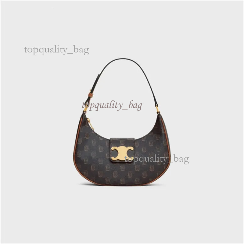 Celinebags Handbag Underarm Shoulder For Woman Mens Real Leather Crossbody Half Moon Tote Designer Bags Flower Fashion Clutch Satch C83