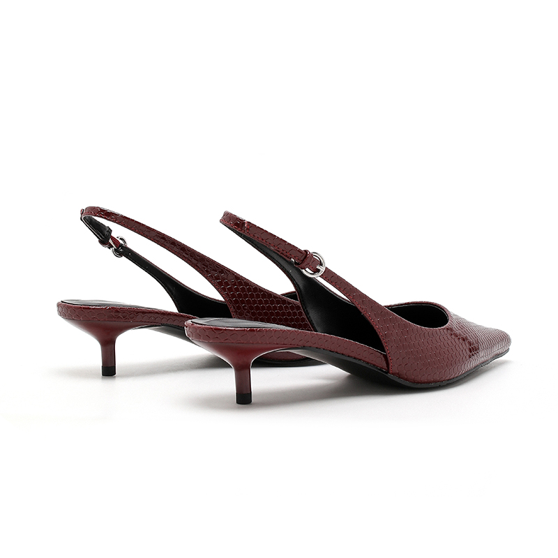 Sophisticated Footwear Selection Premium Synthetic Leather Stiletto Sandals for Versatile Wear--36232-1