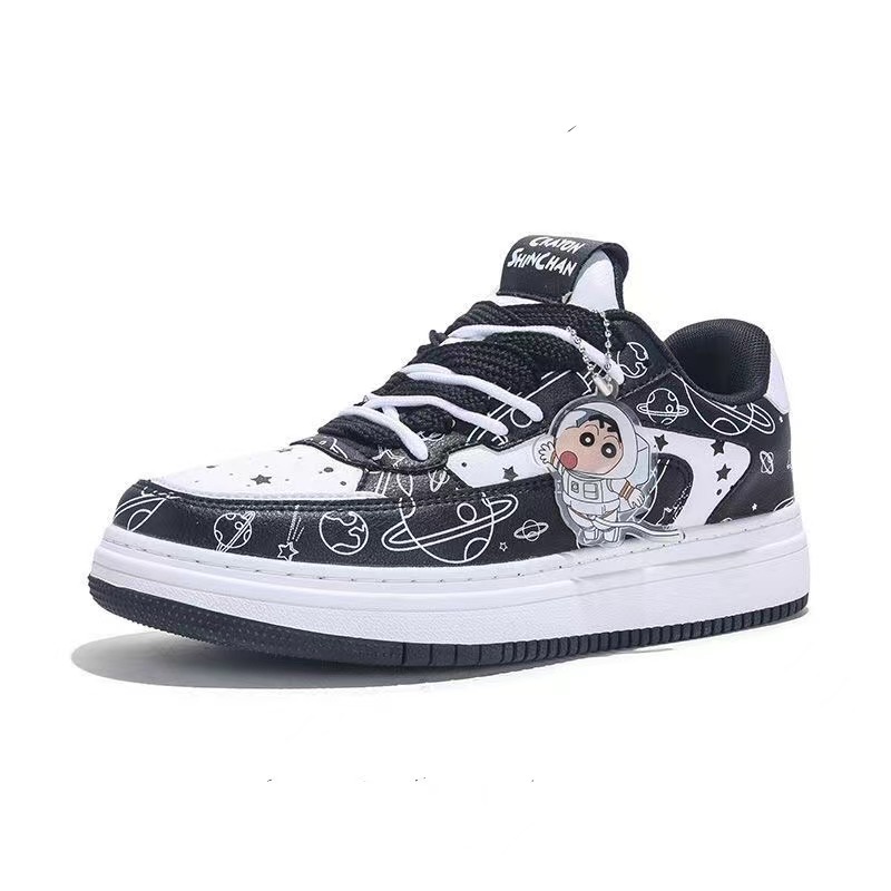 Crayon Shin-chan Collaboration Jifffly Men's Sneakers 2025 Summer New Versatile Thick-Soled Casual Sports Shoes