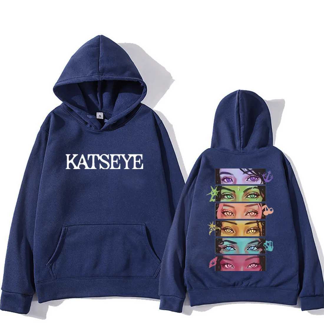 Korean Girl Group KATSEYE Graphics Hoodie Men Womens 2025 Manga Style vintage Fashion streetwear Long Sleeve Fleece Sweatshirts J251031