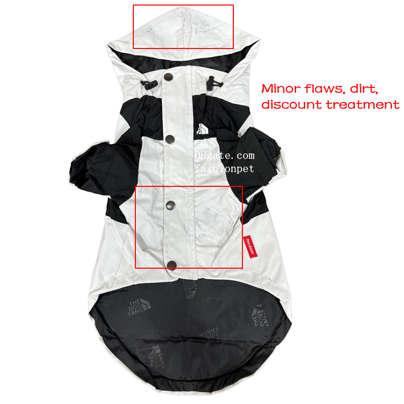 Dog Autumn Winter Coat, Waterproof Dog Jacket with Leash Hole, Windproof Warm Outdoor Jacket Adjustable Hood Zipper Closure for Small to Large Dogs De