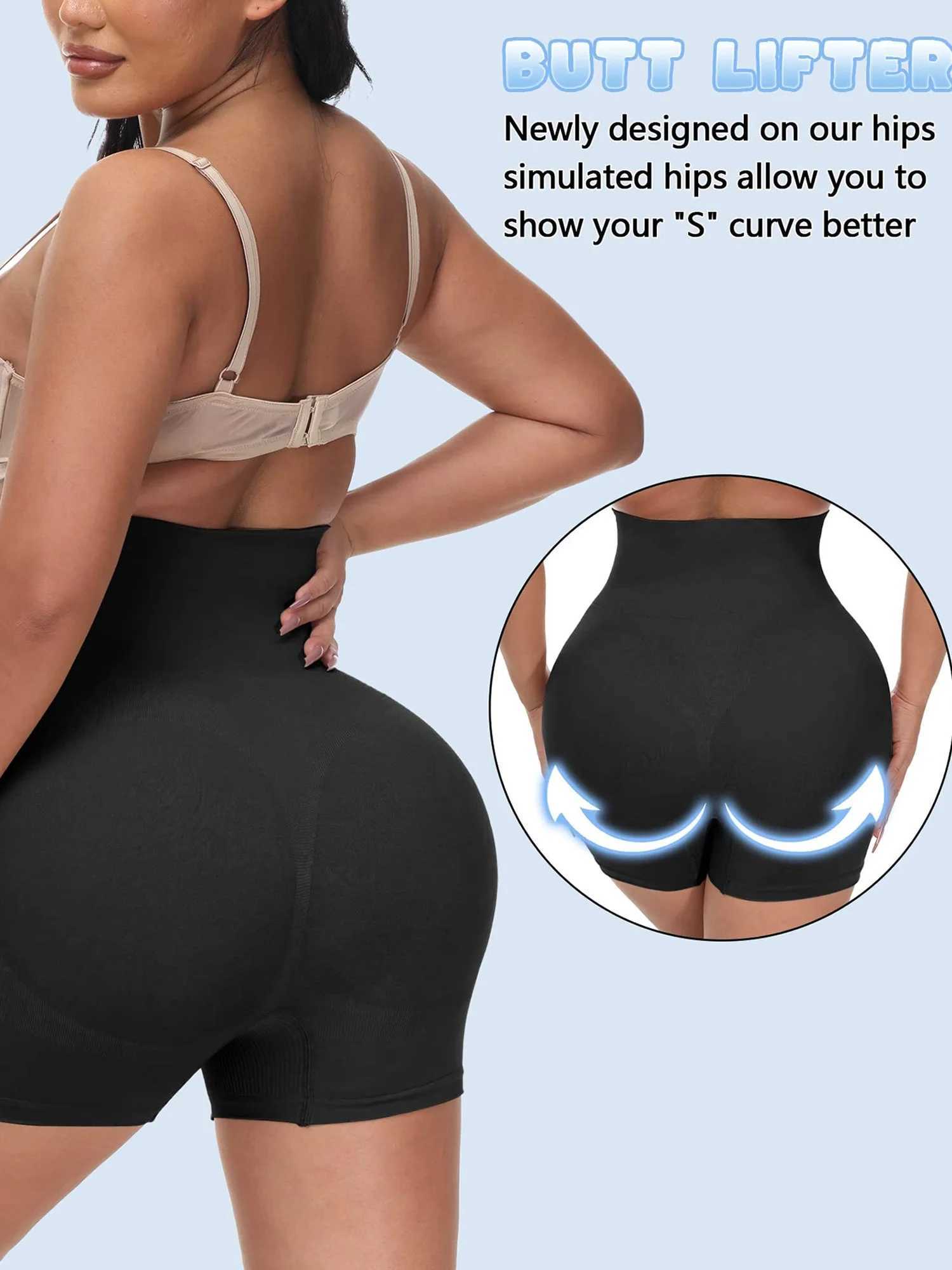 Women Shapewear Tummy Control Panties High Waisted Butt Lifter Short Seamless Body Shaper Hip Enhancer Thigh Slimmer L251030