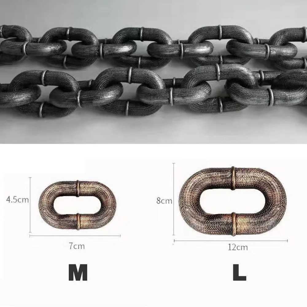 Funny Plastic Simulation Iron Chain For Small Dogs Pet Cat Dog Leads Lightweight Huge Plastic Dog Leash Puppy Lead for Halloween C251031