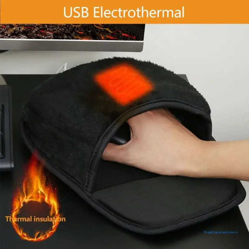 Heated Mouse Pad Hand Warmer USB Heated Gaming Mousepad with 3 Heating Modes for Office Home Computer Laptop 251030