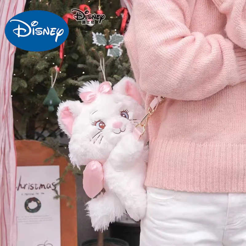 Disney Adorable Plush Marie Cat Backpack Aristocats Inspired Kawaii Shoulder Bag for Women Teens H251031