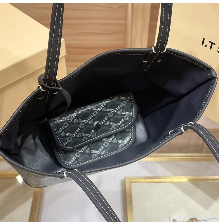TOCCH LOGO desginer Pattern green PU Tote Bag Stylish Large Capacity Shoulder Bag for Womens Autumn Winter Fashion bags with small wallet
