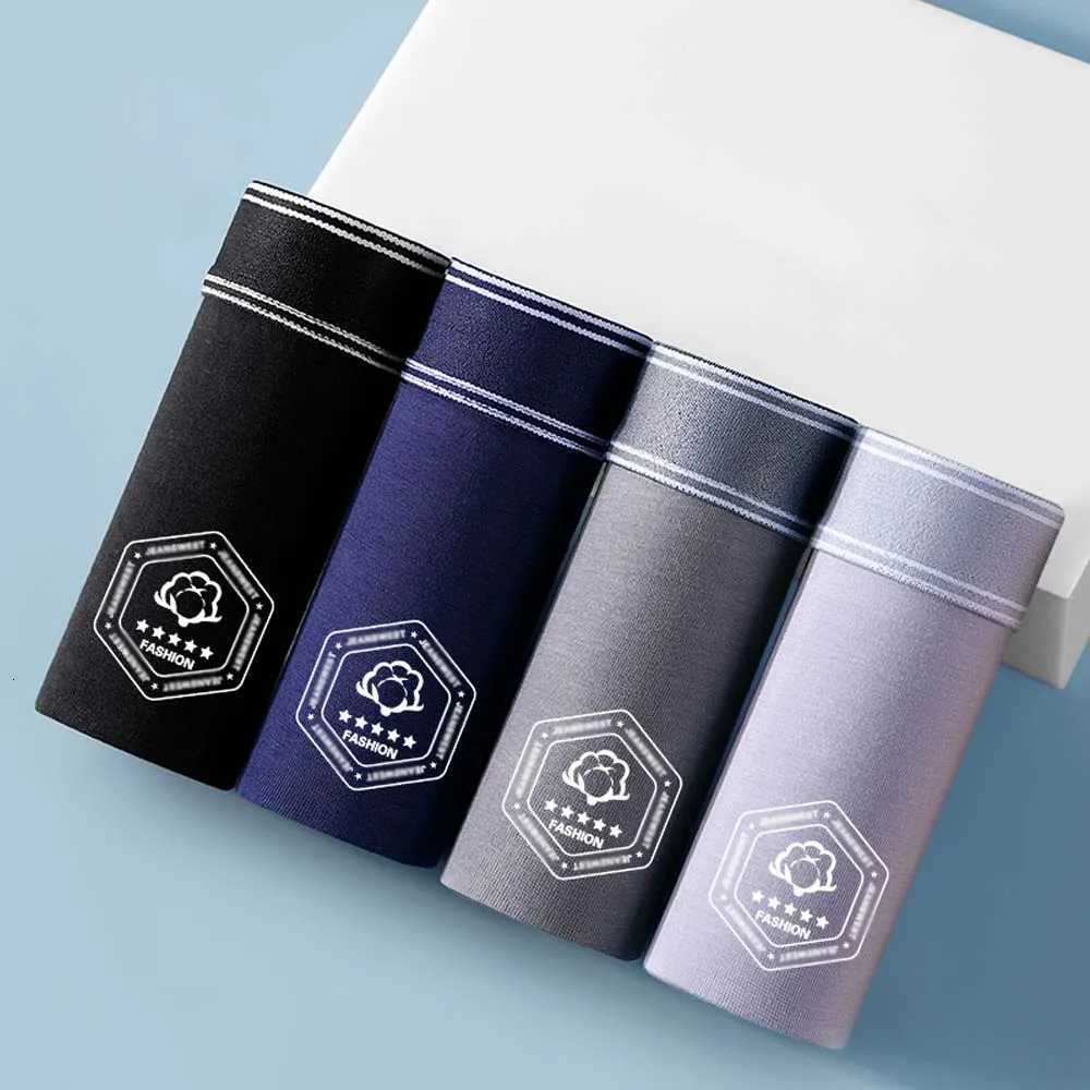 234Pcs Man underwear Solid Color Cotton Mens clothing Soft Touch Boxer Shorts Autumn Breathable Mens PantiesT251031