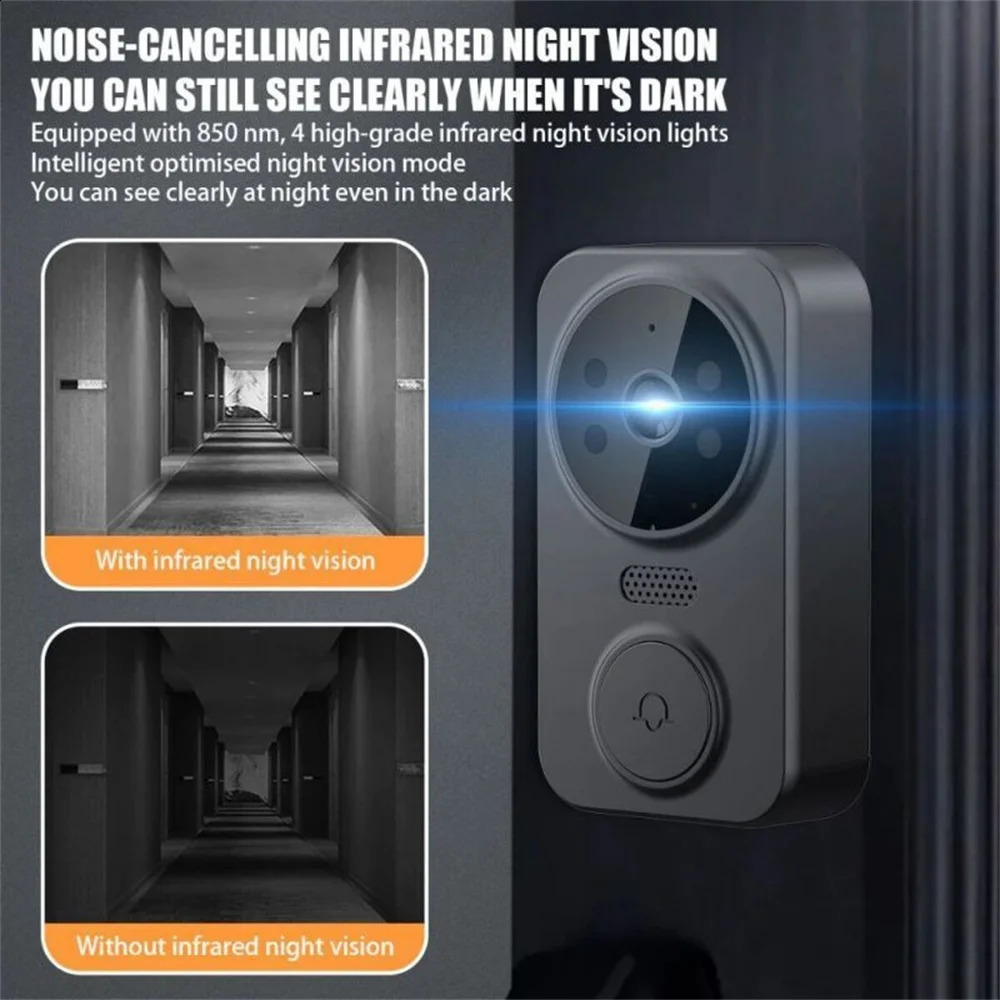 Wireless Video Doorbell Camera Bundle Smart Security Camera with Night Vision 24G WiFi HD Motion Detection Cloud Storage 251106www