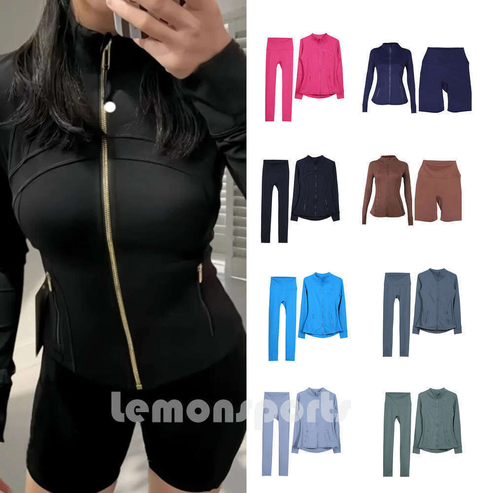 Yoga luluity lemonism Set jacket Sport Sock skirt luluity lemonism jacket set pants sweatshirt Bra Leggings White Striped Pants men Womens Gym women clothes