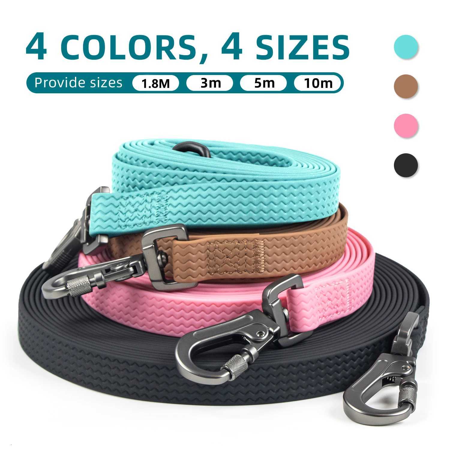 18M 3M 5M 10M PVC Dog Leash large dog Medium nonslip Waterproof and easy to clean running dog training Leash long strong C251031