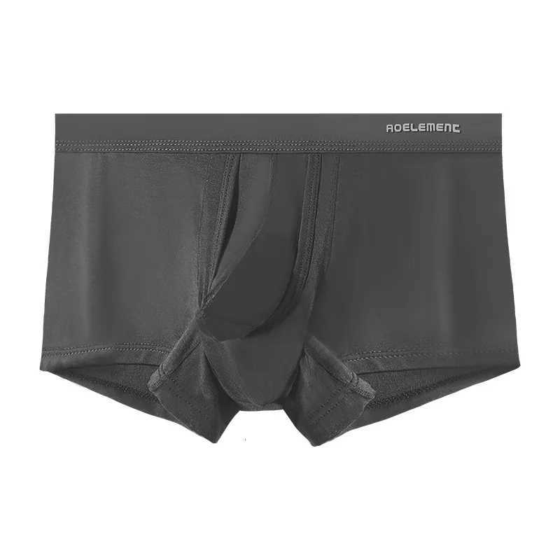 Mens Boxer Shorts Modal Underwear Man Solid Panties Breathable Bullet Separation JJ Penis Pouch Underpants Cueca Plus Size L5XLT251031