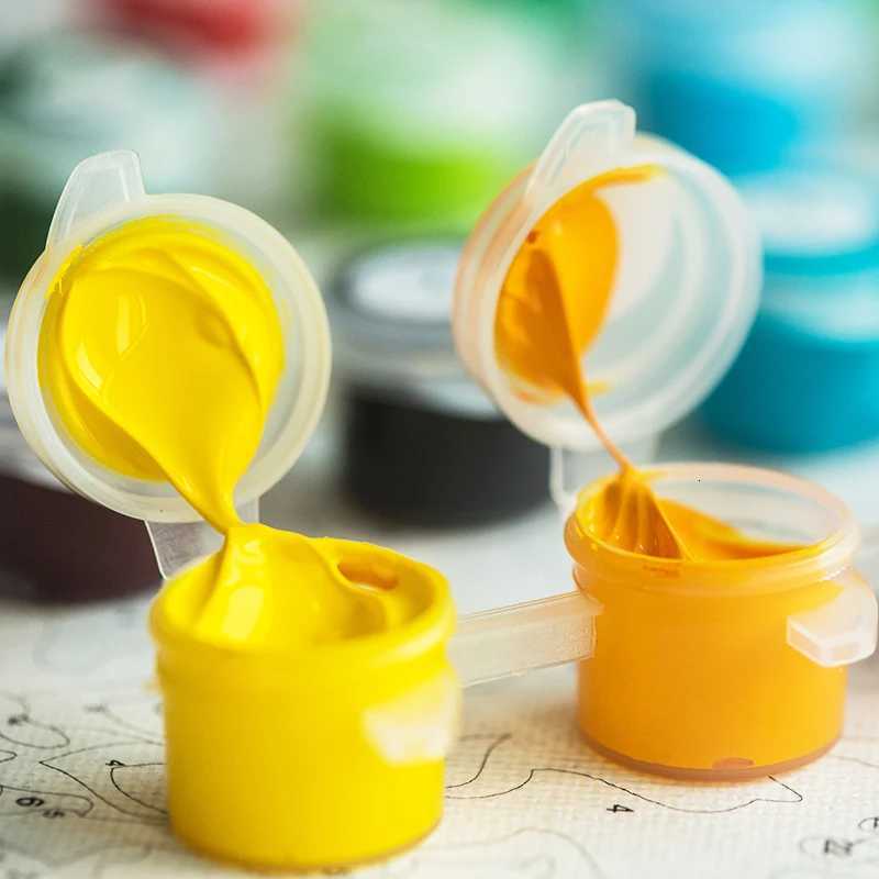 GATYZTORY Sunset Elephants Animals DIY Painting By Numbers Modern Wall Art Hand Painted Acrylic Picture For Home Decor 40x50cm C251031