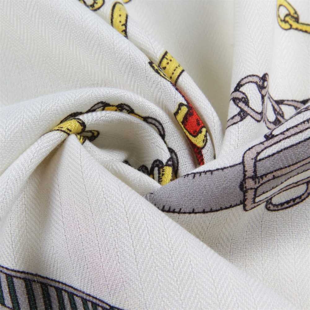 135CM Cashmere Scarf Women Manual Hand Rolled Shawls Belt Chain Square Scarves Wrap Bandana Luxury Brand Hijabs Female Foulards C251031