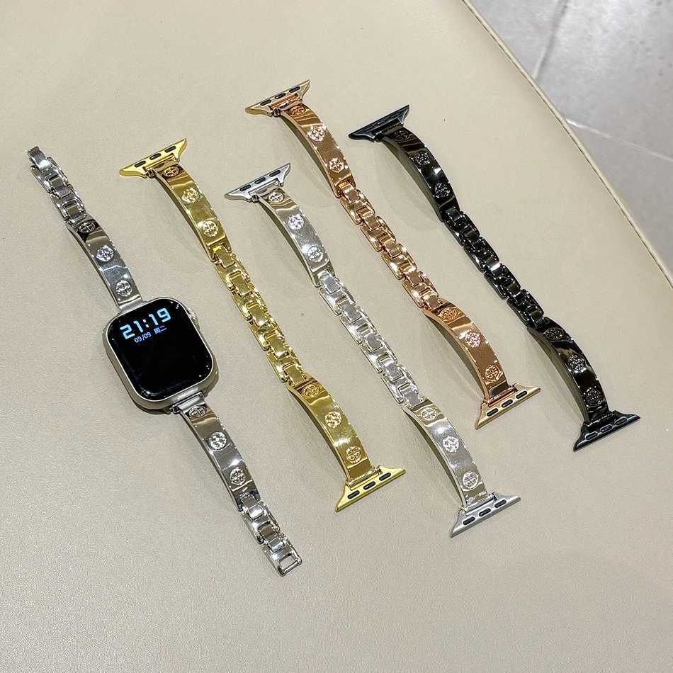 Luxury Metal Band for Watch Series 11 10 9 8 7 6 SE 5 4 3 tra Wen Slim Strap iwatch 46 42 38 40 41 44 45 49mm Bracelet Y251031
