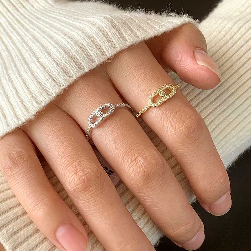 Exquisite 925 Sterling Silver Womens Ring Stylish Geometric Shape Womens Jewelry Anniversary Gift Wedding Ring W251031