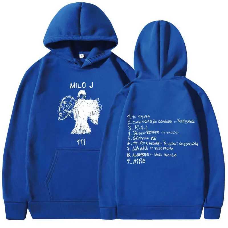 Milo J Hoodies 111 Album Merch Hooded Sweatshirts Men Women Fashion Hip Hop Vintage Long Sleeve Pullovers Fans Gift Streetwear J251031