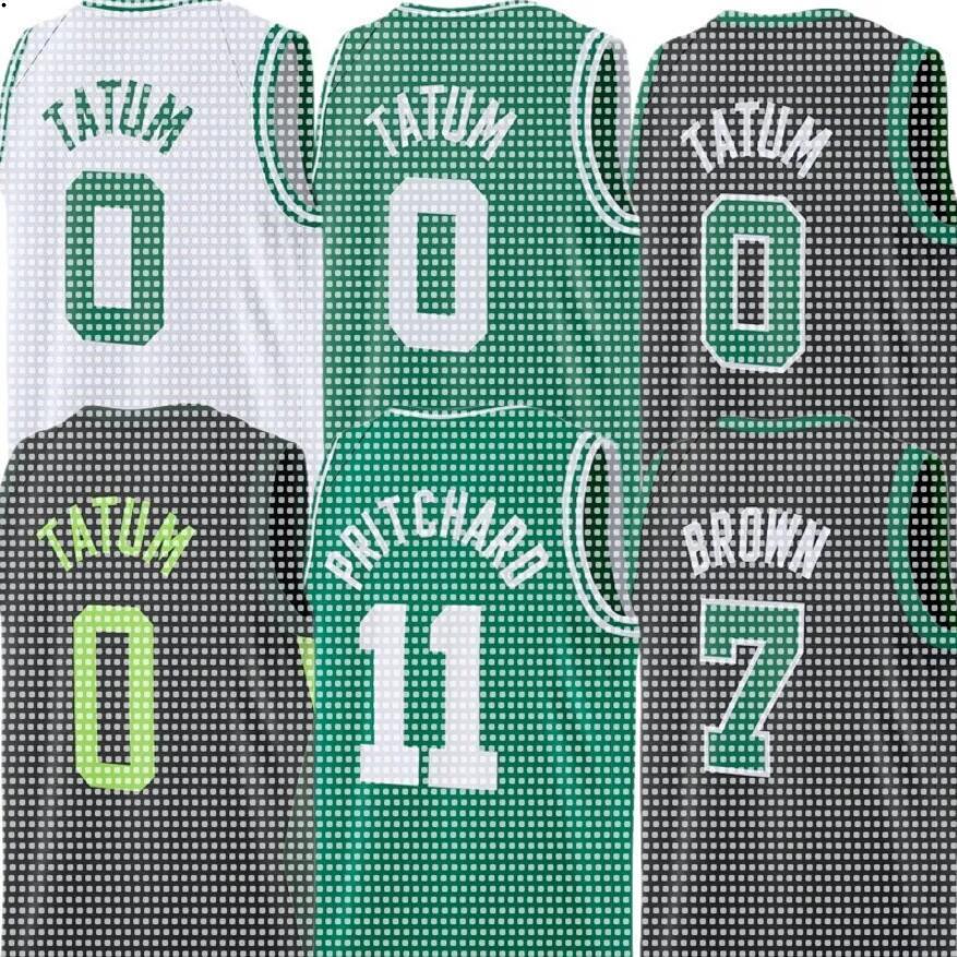 Celtics Jersey customs Basketball Brown Jayson Tatum Kristaps Porzingis Derrick White Payton Pritchard Jrue Holiday Horford Sam Hauser Torrey Craig Neemias Queta