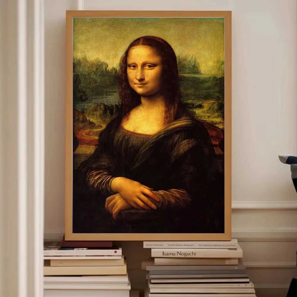 Museum Quty Canvas Print Mona Lisa Portrait Renaissance Art Wall Decor Home Decor Gift Iconic Painting Reproduction Masterpie C251031