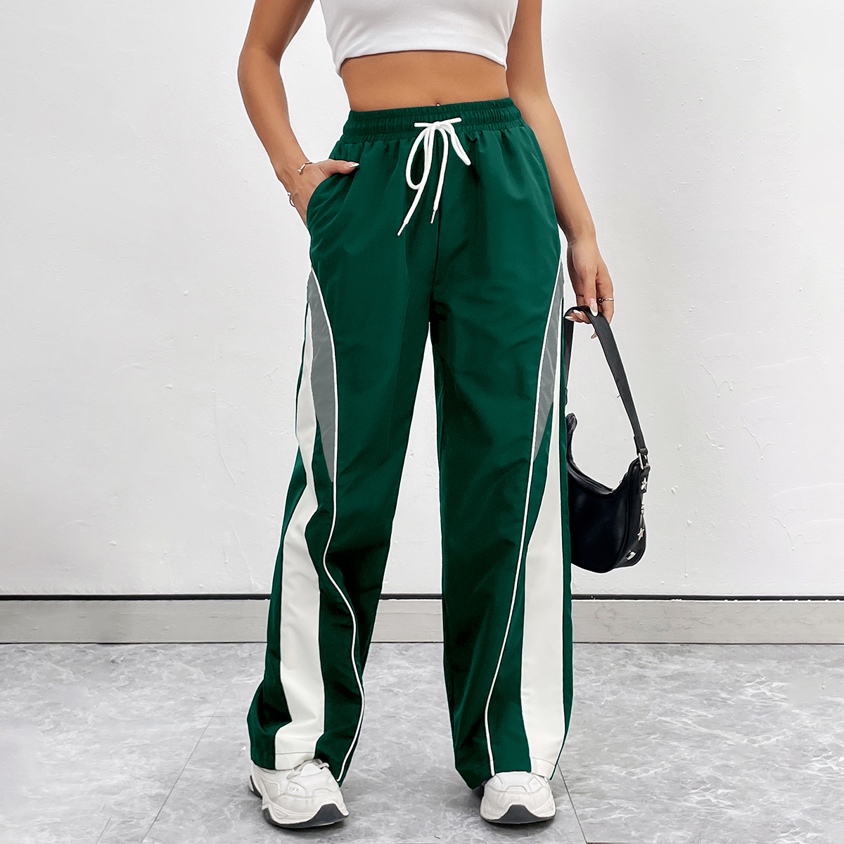 Trendy Ladies' Workout Leggings Featuring a Unique Mix of Colours Plus Speed-Wicking Material | Casual Style--101