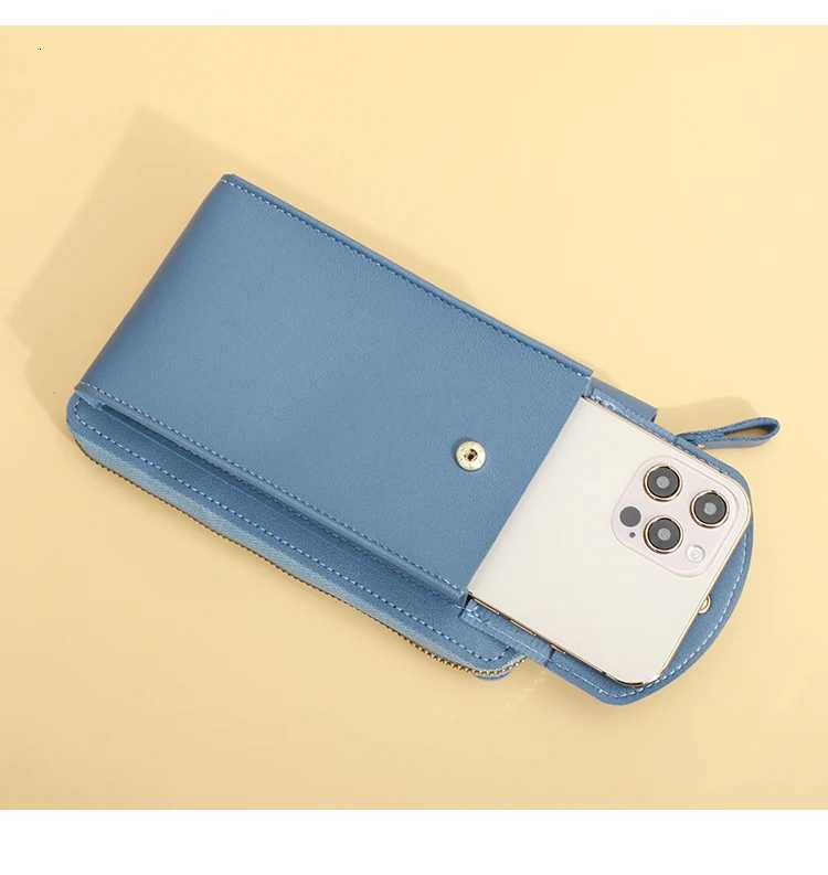 New Korean Version of Mobile Phone Bag Fashionable Large Capacity Doublelayer Wallet Multifunctional WOMENS Crossbody Bag W251031