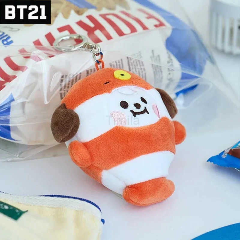New marine friends series plush keychain, cute figurine keychain bag and hanging accessory H260116