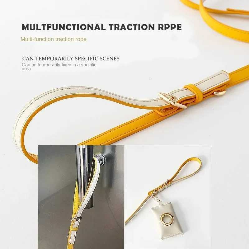 New Luxury Leather Pet Chest Strap Set Dog Leash Walking Cat Rope Medium and Small Dog Pet Supplies Puppy Accessories C251031