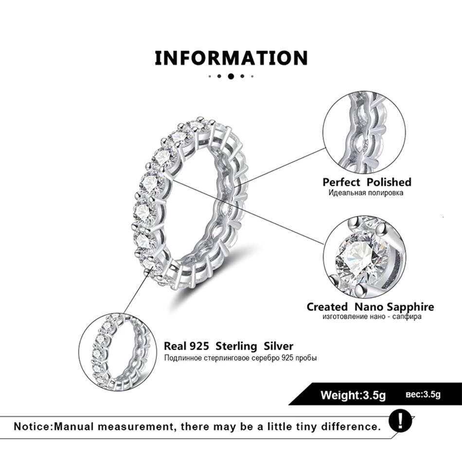 SR167 Hot Selling Women Jewelry Wholesale Cubic Zircon Wedding Band 925 Sterling Silver Diamond Tennis Rings