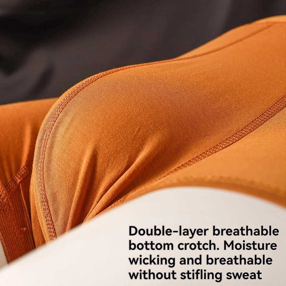 3PCSPack 100 Cotton Antibacterial Boxers Hombre Doublelayer Breathable Hygroscopic U Pouch Underwear Fashion Mens PantiesT251031