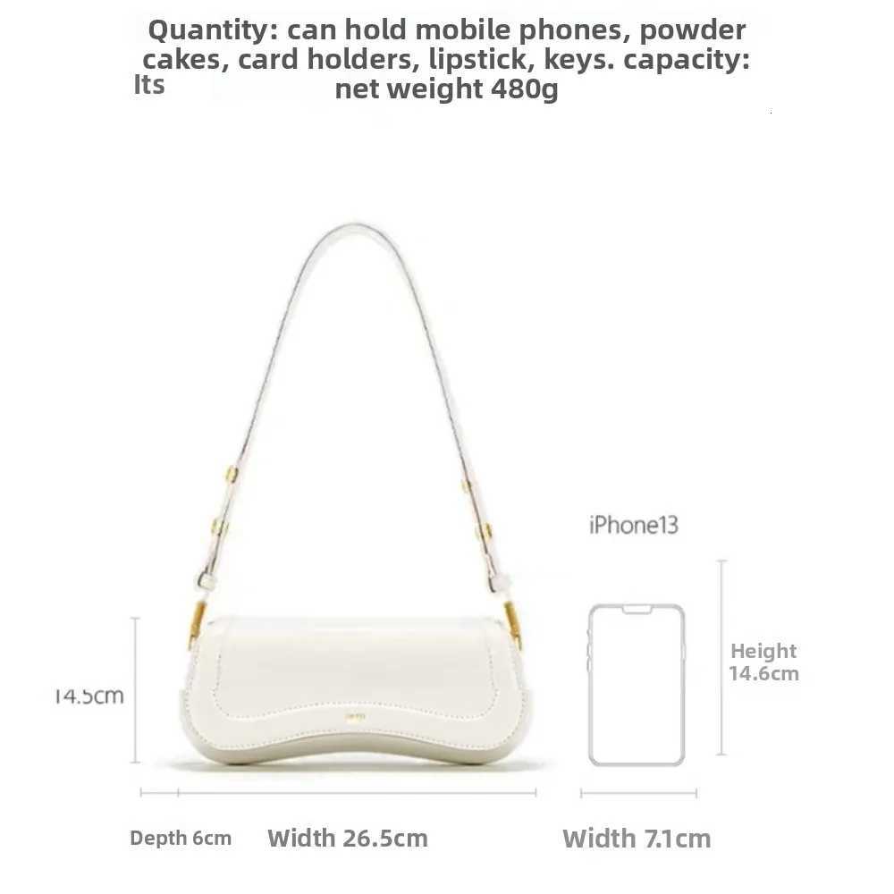 JW PEI Pudding Bag JOY Niche Bag Womens Shoulder Bag Womens Bag Black Underarm Commuter BagXJ251031