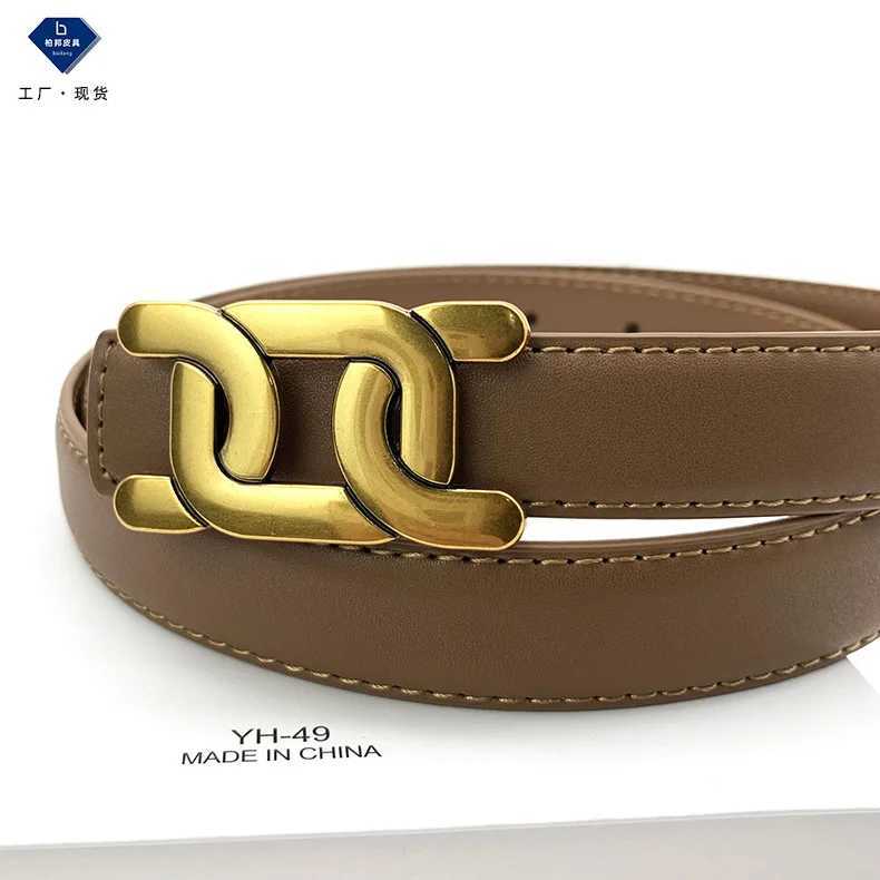 2022new Leather Belt Ladies Smooth Buckle Belt Net Red Wind Ins Korean Version Allmatch Fashion Jeans Decorative BeltW251030