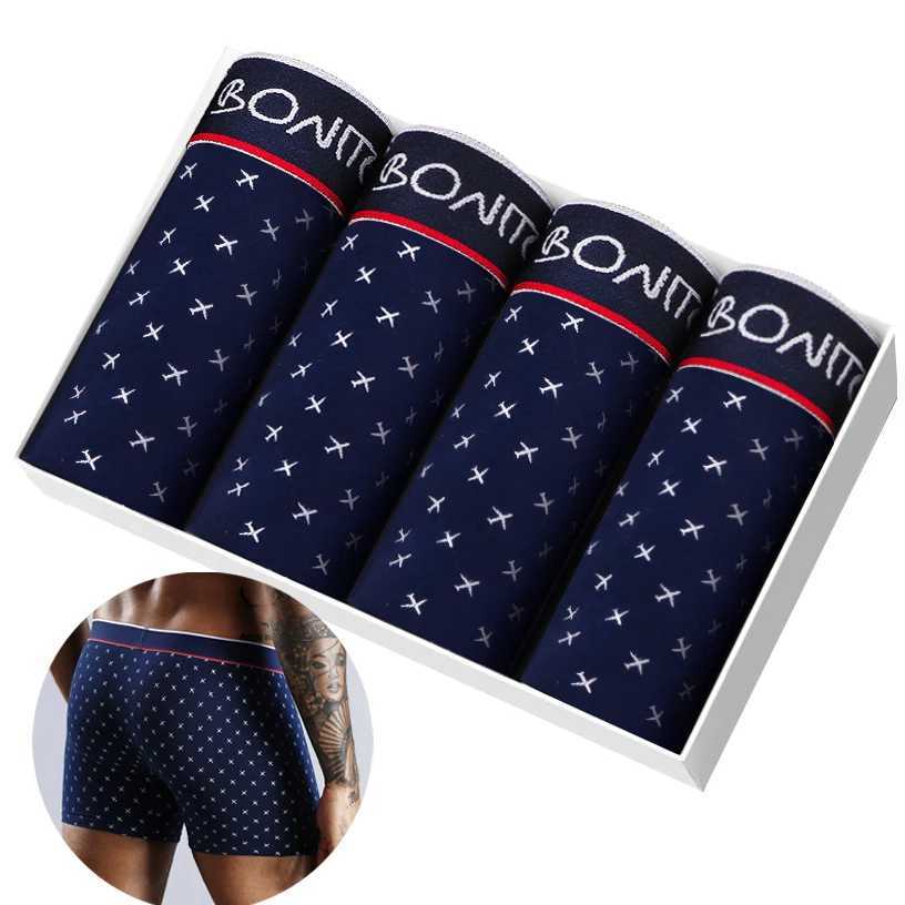 4pcs Boxers Mens Panties Underpants Man Boxer Underwear Cotton for Male Underpants Man Cotton Large Size Lot SoftT251031