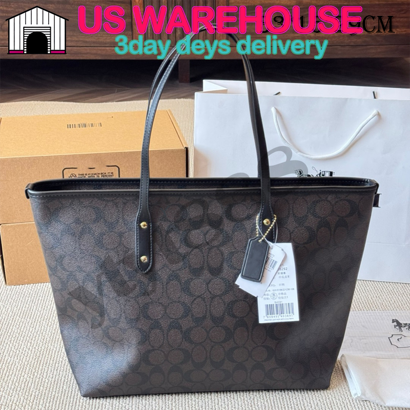 coacher designer luxury bag city tote bag teri shoulder bag for women tabby capacity shopping bag crossbody top quality leather bag extended chain brown bag