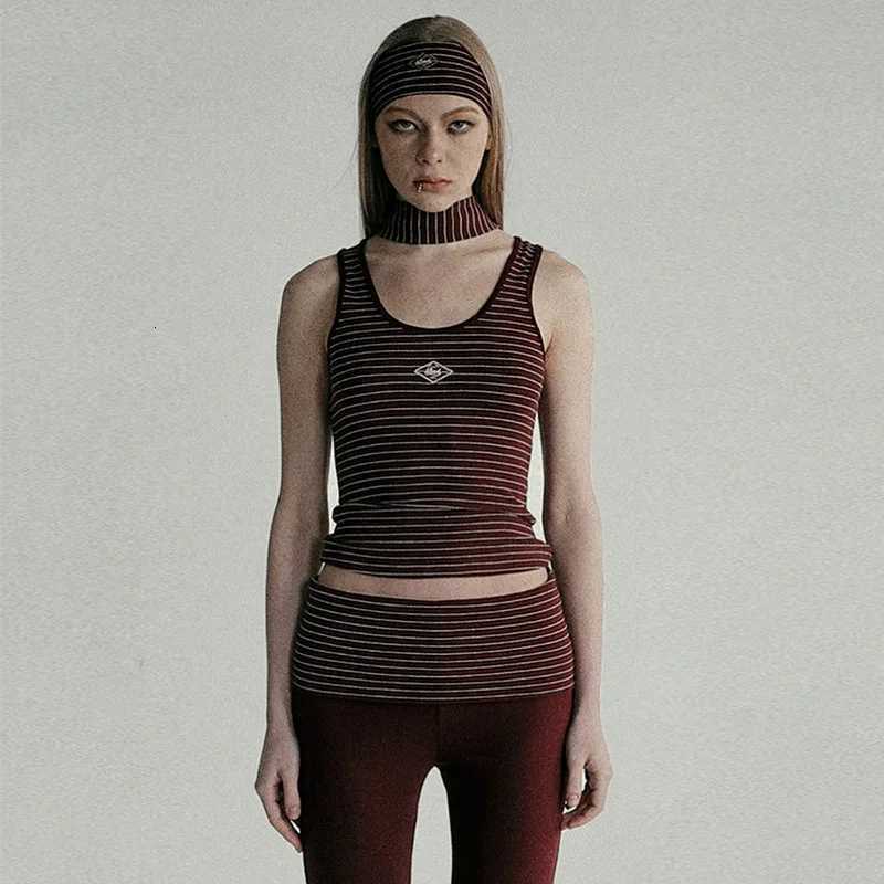 Badblood Sweatshirt Striped Tank Camisole Women American Spice Girls Embroidered Niche Casual Top C251031